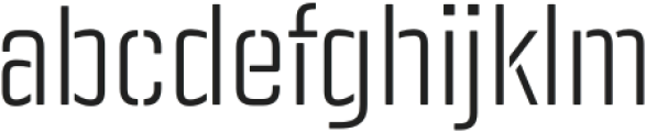 Panfleta Stencil Extra Light otf (200) Font LOWERCASE