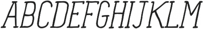 Panforte Serif Light Light Italic otf (300) Font UPPERCASE