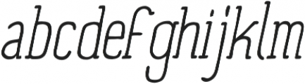 Panforte Serif Light Light Italic otf (300) Font LOWERCASE