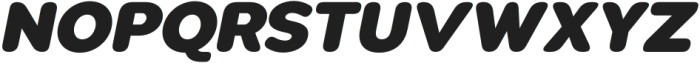 Pangi Rounded Black Italic otf (900) Font UPPERCASE