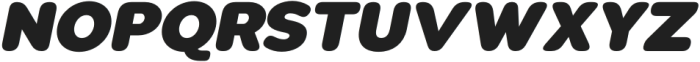 Pangi Rounded ExtraBlack Italic otf (900) Font UPPERCASE