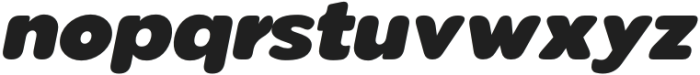 Pangi Rounded ExtraBlack Italic otf (900) Font LOWERCASE