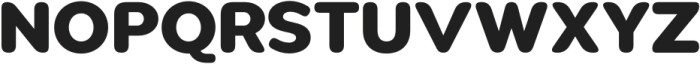 Pangi Rounded ExtraBold otf (700) Font UPPERCASE