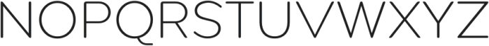 Pangi Rounded ExtraLight otf (200) Font UPPERCASE