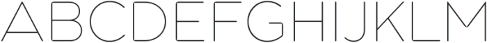 Pangi Rounded Thin otf (100) Font UPPERCASE