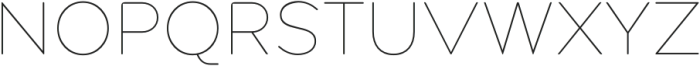 Pangi Rounded Thin otf (100) Font UPPERCASE