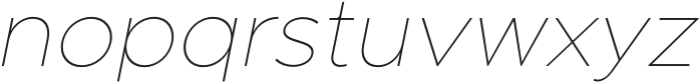 Pangi Thin Italic otf (100) Font LOWERCASE