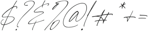 Pantheon Signature Regular otf (400) Font OTHER CHARS