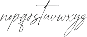 Pantheon Signature Regular otf (400) Font LOWERCASE