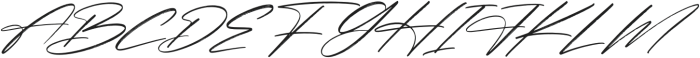 Pantherdam Signature Italic otf (400) Font UPPERCASE