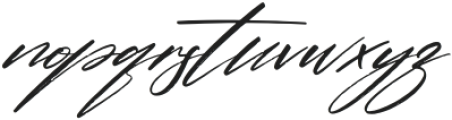 Pantherdam Signature Italic otf (400) Font LOWERCASE