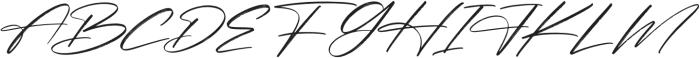 Pantherdam Signature otf (400) Font UPPERCASE