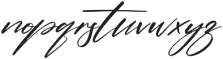 Pantherdam Signature otf (400) Font LOWERCASE