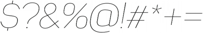 Panton Thin Italic otf (100) Font OTHER CHARS