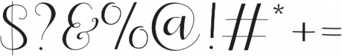 Paper Bow Script otf (400) Font OTHER CHARS