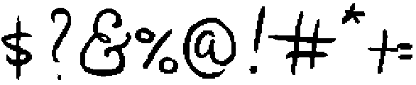 Paper Cake Caps Thicker Upright otf (400) Font OTHER CHARS