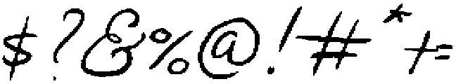 Paper Cake Wide Fine Oblique otf (400) Font OTHER CHARS