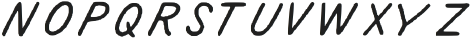 Paper Note Regular otf (400) Font LOWERCASE