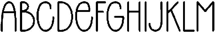 Paper Notes Regular otf (400) Font UPPERCASE