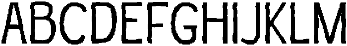 Paper Sticker Regular otf (400) Font UPPERCASE