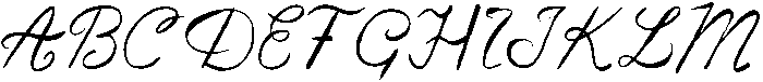 Paper Thoughts Regular otf (400) Font UPPERCASE