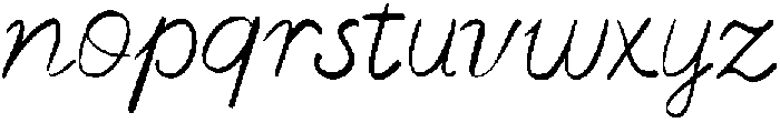 Paper Thoughts Regular otf (400) Font LOWERCASE
