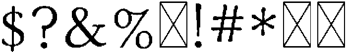 PaperType Regular otf (400) Font OTHER CHARS