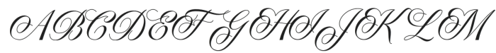 Paperlight Script Regular otf (300) Font UPPERCASE