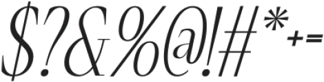 Papike Italic otf (400) Font OTHER CHARS