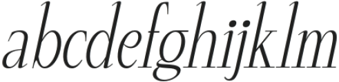 Papike Italic otf (400) Font LOWERCASE