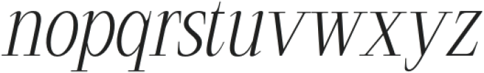 Papike Italic otf (400) Font LOWERCASE