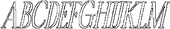 Papike Pixel Outline otf (400) Font UPPERCASE