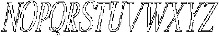 Papike Pixel Outline otf (400) Font UPPERCASE