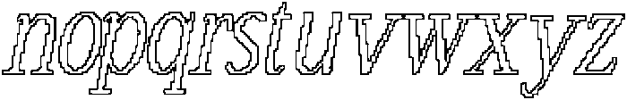 Papike Pixel Outline otf (400) Font LOWERCASE