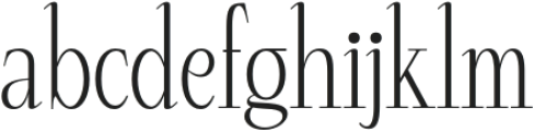 Papike Regular otf (400) Font LOWERCASE