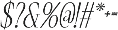 PapikeRough-Italic otf (400) Font OTHER CHARS