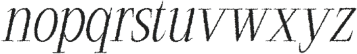 PapikeRough-Italic otf (400) Font LOWERCASE