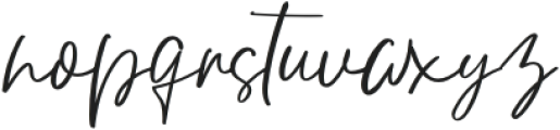 Paquerette Regular otf (400) Font LOWERCASE