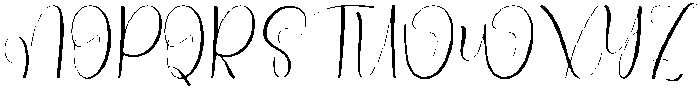 Paradise Bubble Regular otf (400) Font UPPERCASE