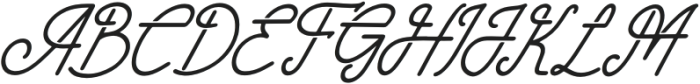 Paradise Gallaiso Italic otf (400) Font UPPERCASE