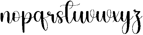 Paradise Regular otf (400) Font LOWERCASE