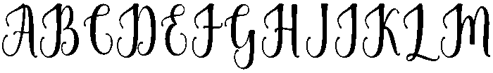 Paradise Regular otf (400) Font UPPERCASE