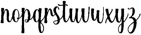 Paradise Regular otf (400) Font LOWERCASE