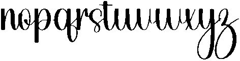 Paradise Regular otf (400) Font LOWERCASE
