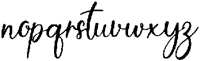 Paradise Regular otf (400) Font LOWERCASE
