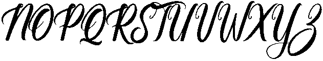 Paradise Regular otf (400) Font UPPERCASE