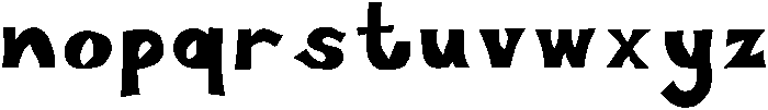 Paradise Regular otf (400) Font LOWERCASE