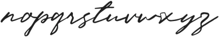 Paradise Signature Regular otf (400) Font LOWERCASE