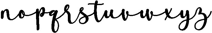 Paradise otf (400) Font LOWERCASE