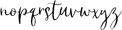 Paradise otf (400) Font LOWERCASE